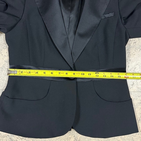 Laundry by Shelli Segal Black Tuxedo Blazer Jacket Women Size 8 - Picture 10 of 13